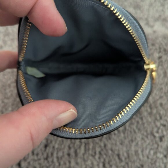 Tory Burch Perry Bombe Round Key Fob Pouch in Cloud Blue - Picture 3 of 6